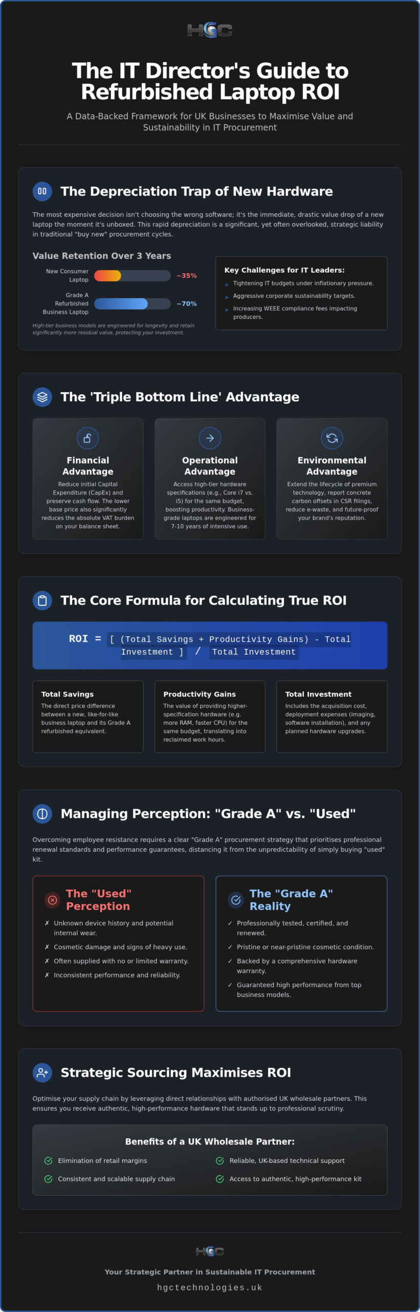 Calculating ROI on Refurbished Laptops: A Strategic Guide for UK IT Procurement