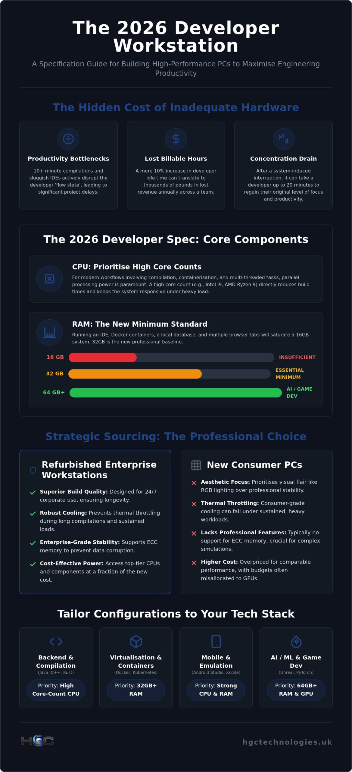 Custom Built PCs for Software Development UK: 2026 Buying Guide