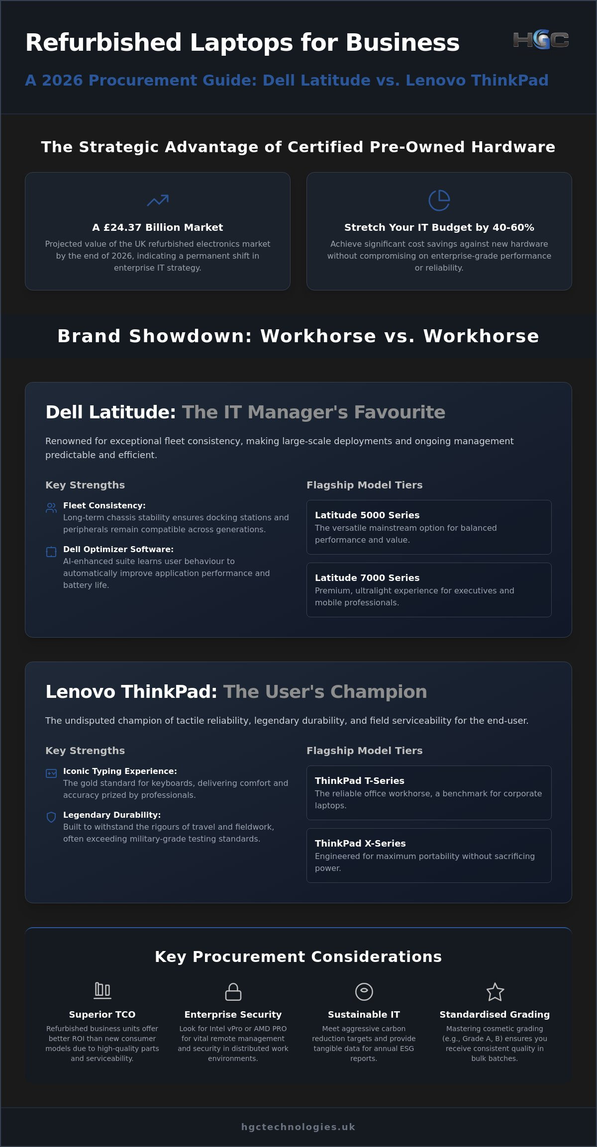 Refurbished Dell vs Lenovo Laptops for Business: The 2026 Procurement Guide