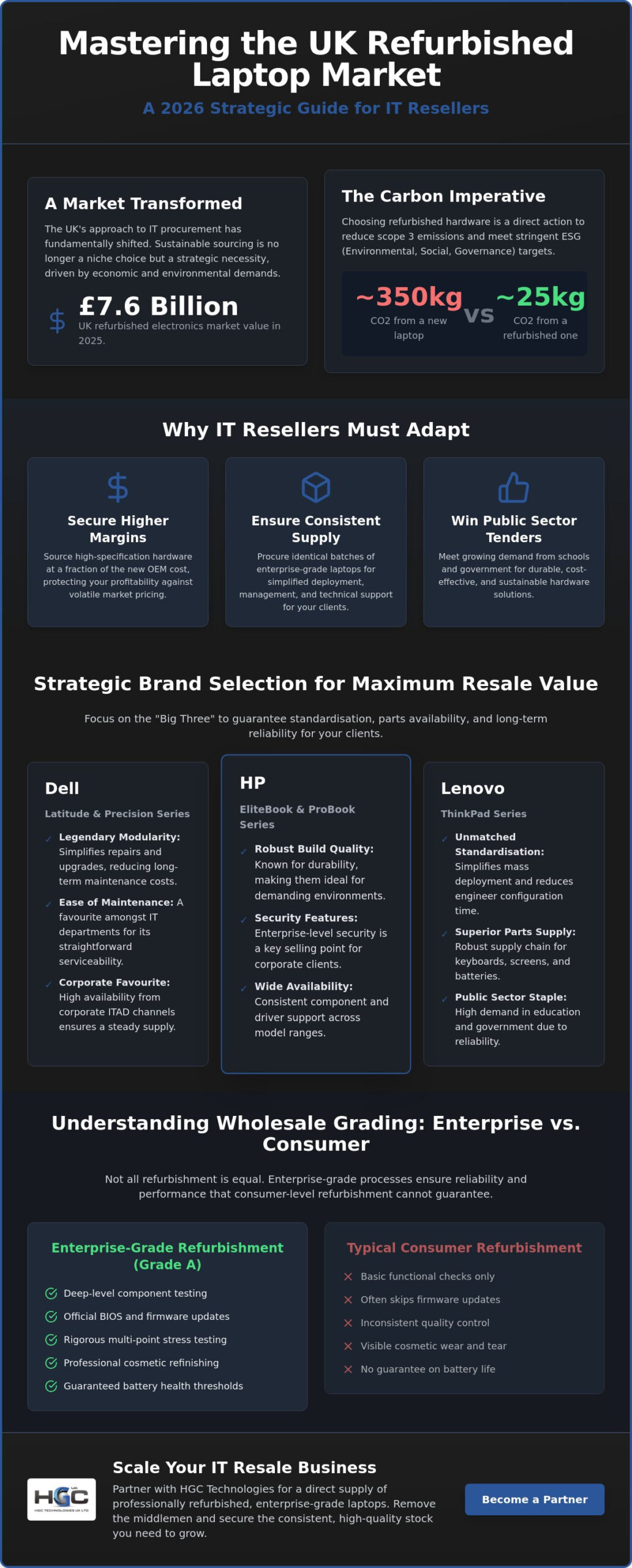 Wholesale Refurbished Laptops for IT Resellers UK: The 2026 Strategic Procurement Guide