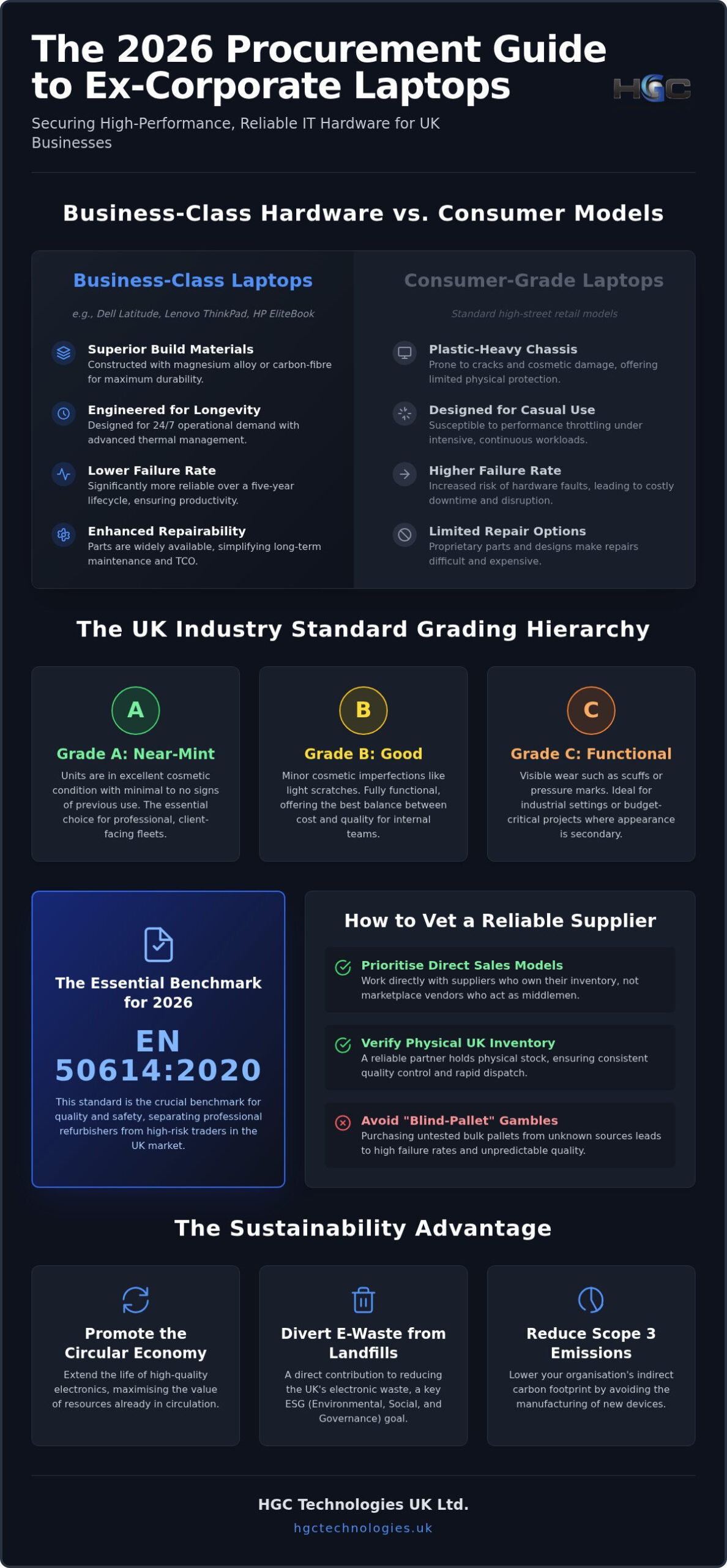 Choosing a Reliable Ex-Corporate Laptop Supplier: A 2026 Procurement Guide