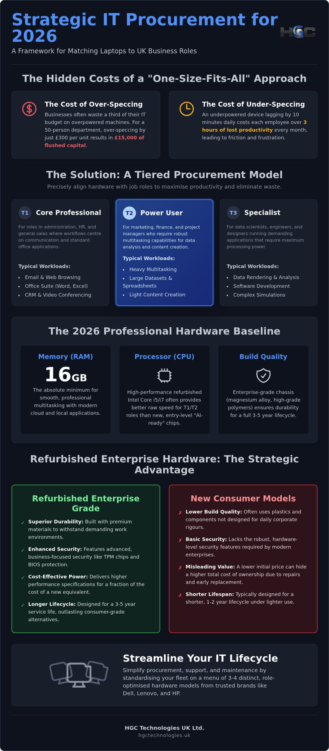 Matching Laptop Specifications to Job Roles: The 2026 UK Procurement Guide