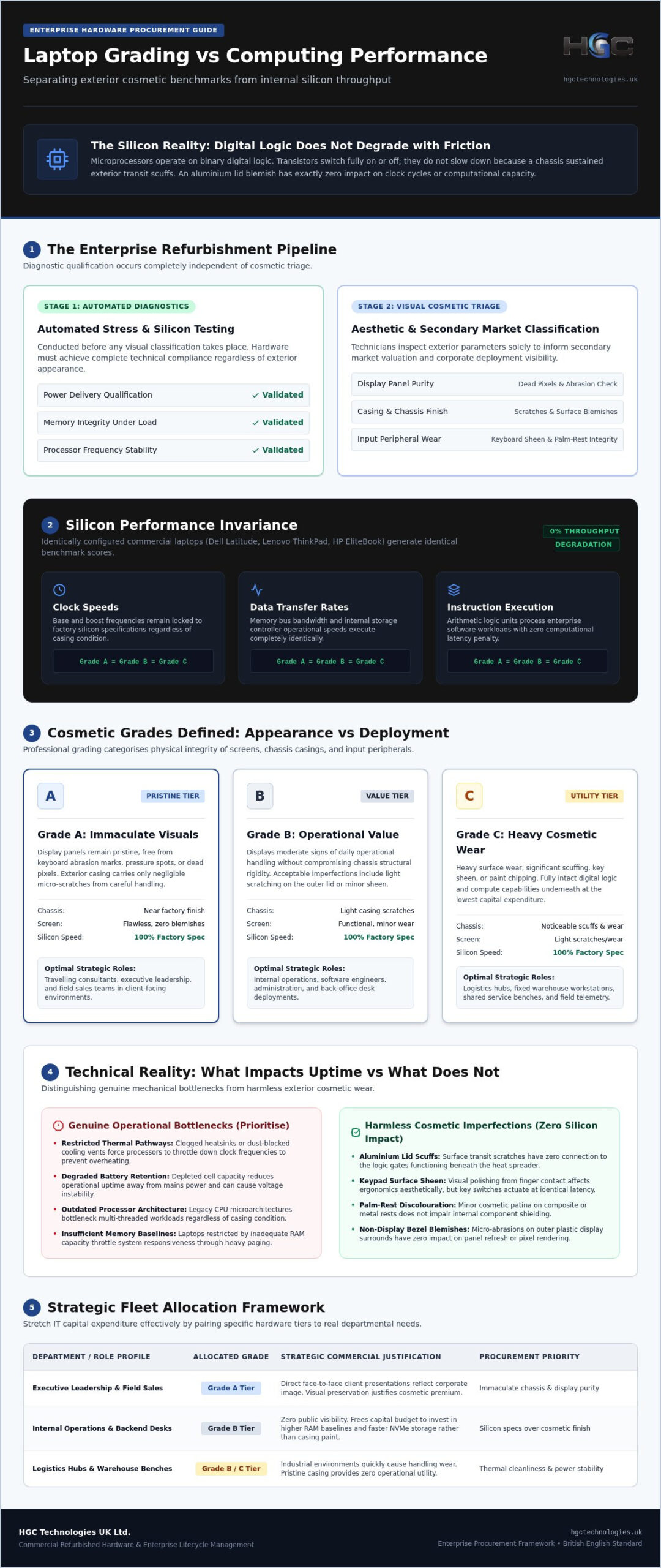 How Laptop Grading Affects Performance: The 2026 B2B Buyer Guide